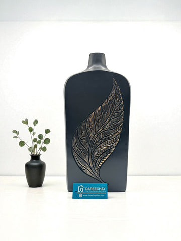 Leaf Embossed Vase | Table Decoration Leaf Embossed Vase | Table Decoration