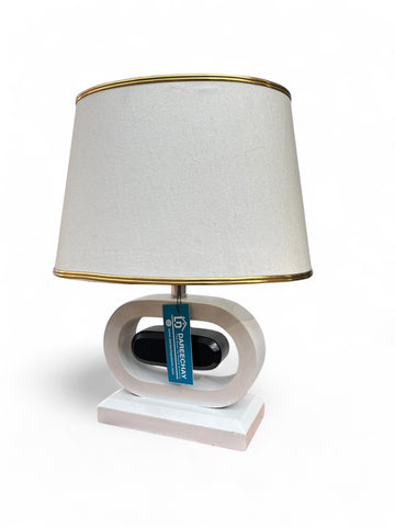 Oval Wooden Lamp | Pair for Side Tables Oval Wooden Lamp | Pair for Side Tables
