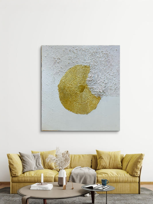 Gold & White | Hand Painting