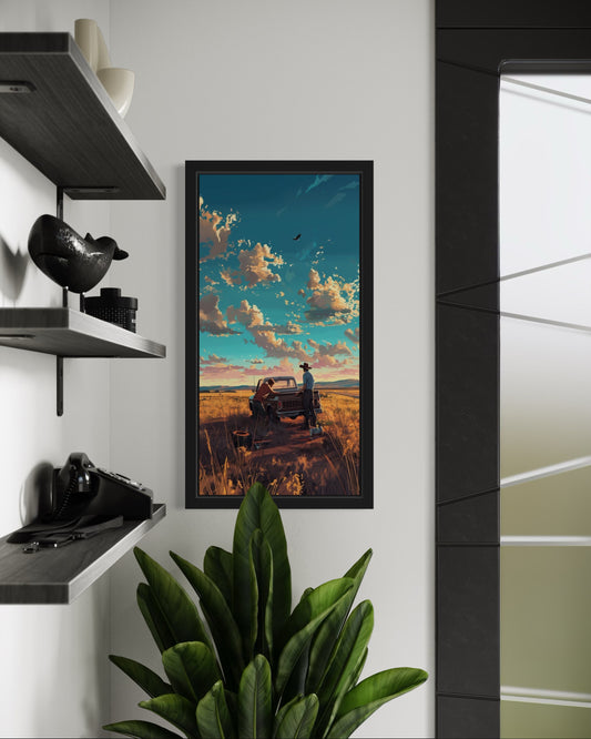 Beautiful Village | Animated Wall Art Frame