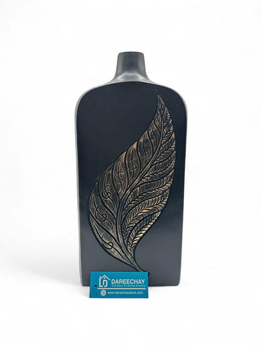 Leaf Embossed Vase | Table Decoration