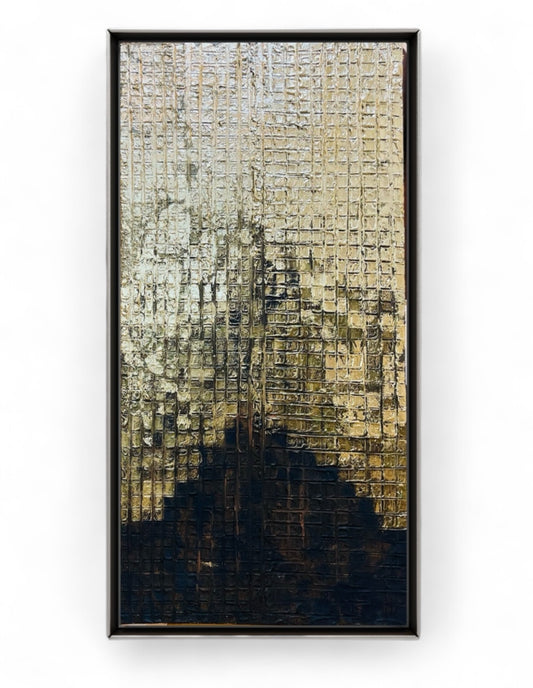 Yellow Rainy Night | Hand Painting