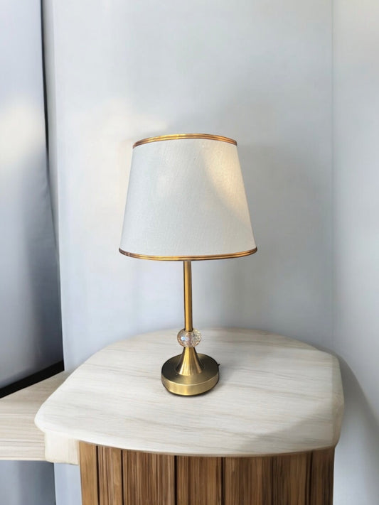 Linea Gold Lamp | Pair for Side Tables