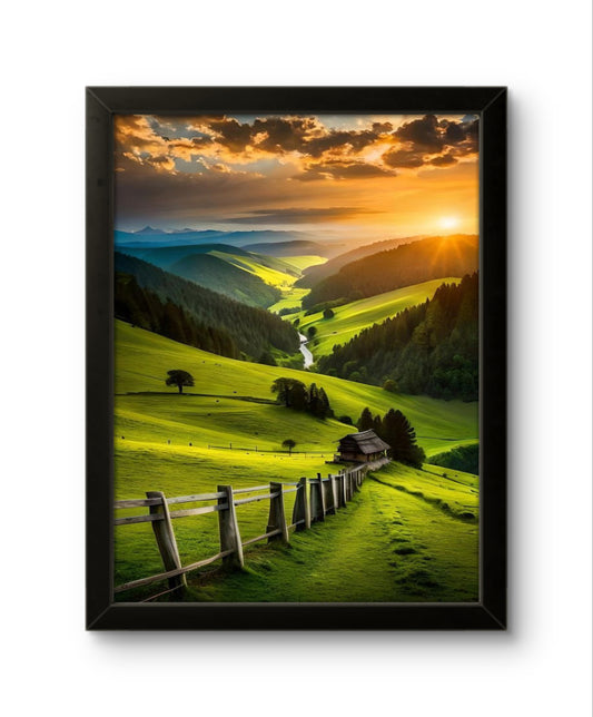 Valley & Greenery | Nature Wall Art Frame