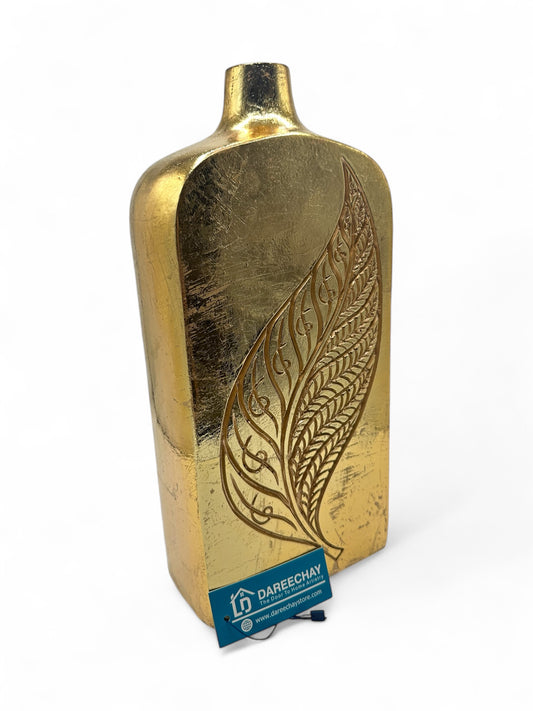 Leaf Embossed Vase | Table Decoration