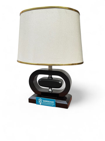 Oval Wooden Lamp | Pair for Side Tables Oval Wooden Lamp | Pair for Side Tables