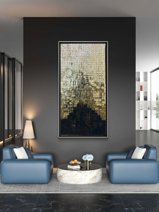 Yellow Rainy Night | Hand Painting