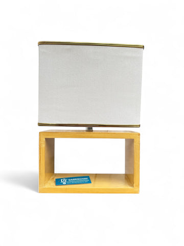 Match Box Wooden Lamp | Pair for Side Tables Match Box Wooden Lamp | Pair for Side Tables