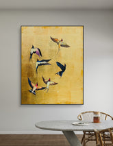 Flock of Birds | Hand painting