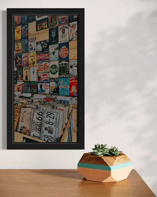 Books And Plates | Wall Art Frame