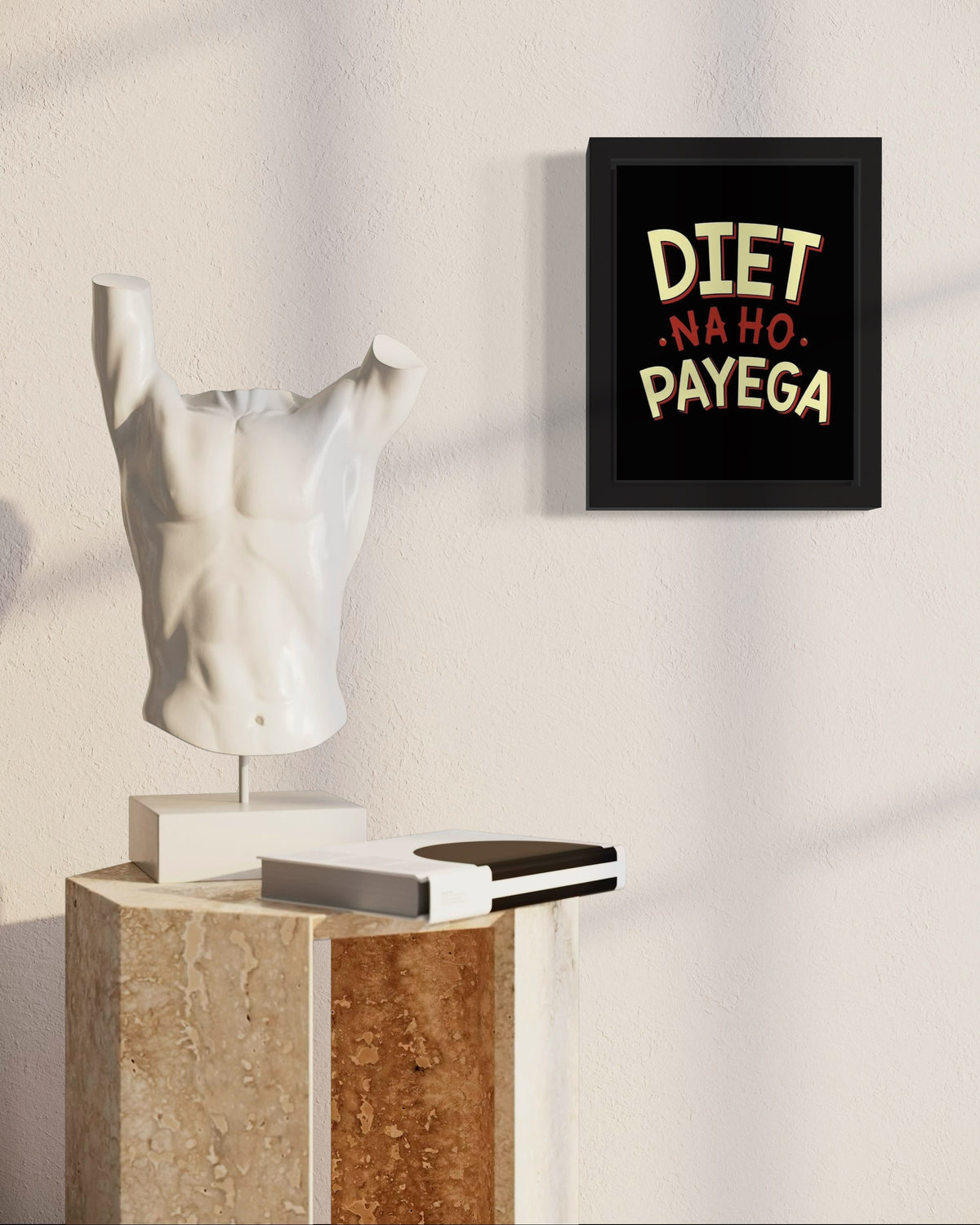 Diet Na Ho Payega | Funny Wall Art Frame