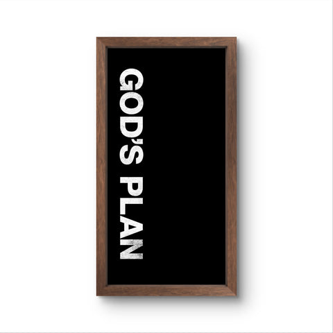 God’s Plan | Wall Art Frame