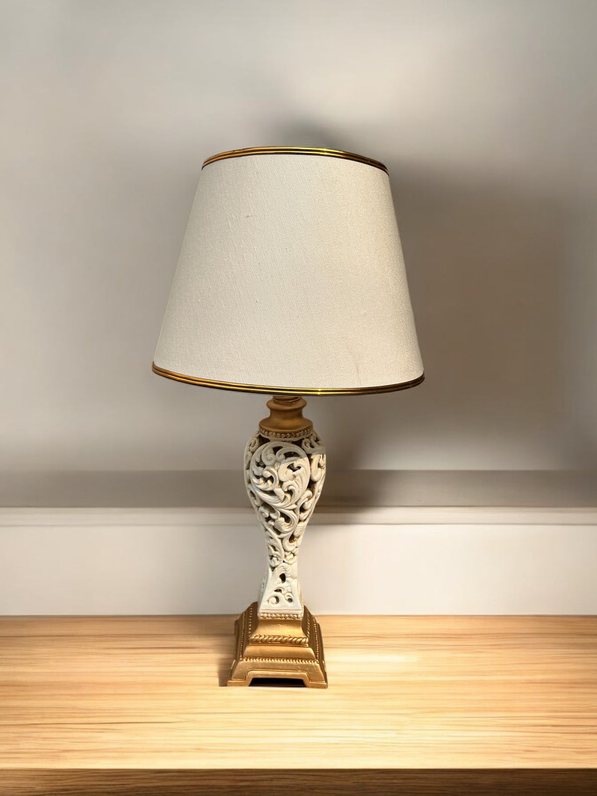 Old Pillar Lamp | Pair for Side Tables