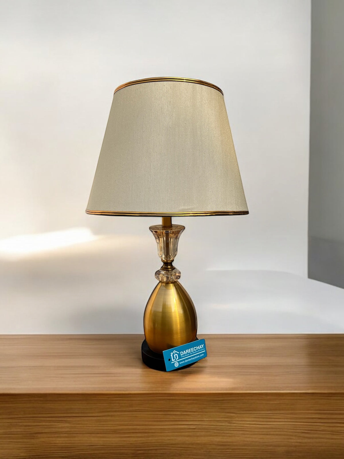 TwoTone Gold Lamp | Pair for Side Tables