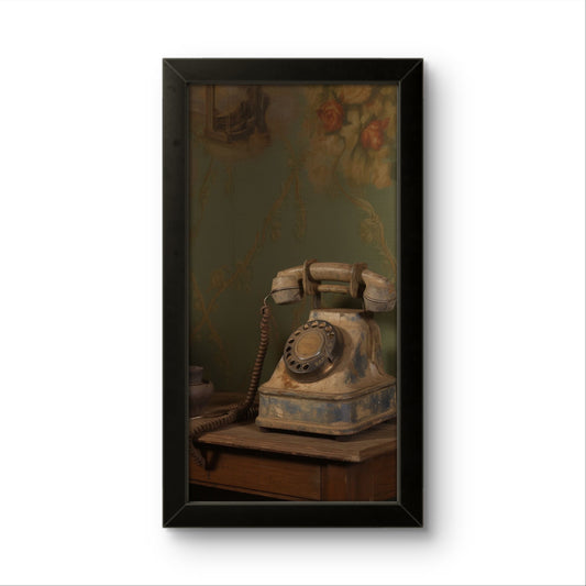 Old Telephone | Vintage Wall Art Frame