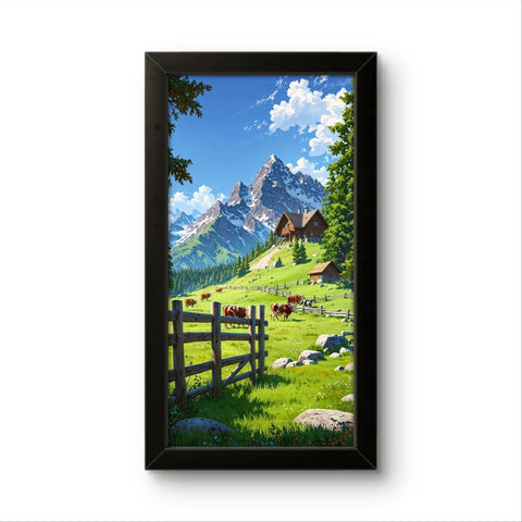 Beautifull Village | Animated Wall Art Frame