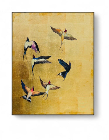Flock of Birds | Hand painting