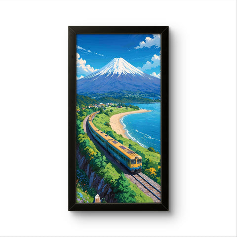 Train & Mountains | Animated Wall Art Frame