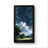 Basket Ball Ground | Natural Poster Wall Art