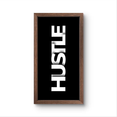 Hustle | Motivational Wall Art Frame