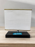 Square Wooden Lamp | Pair for Side Tables