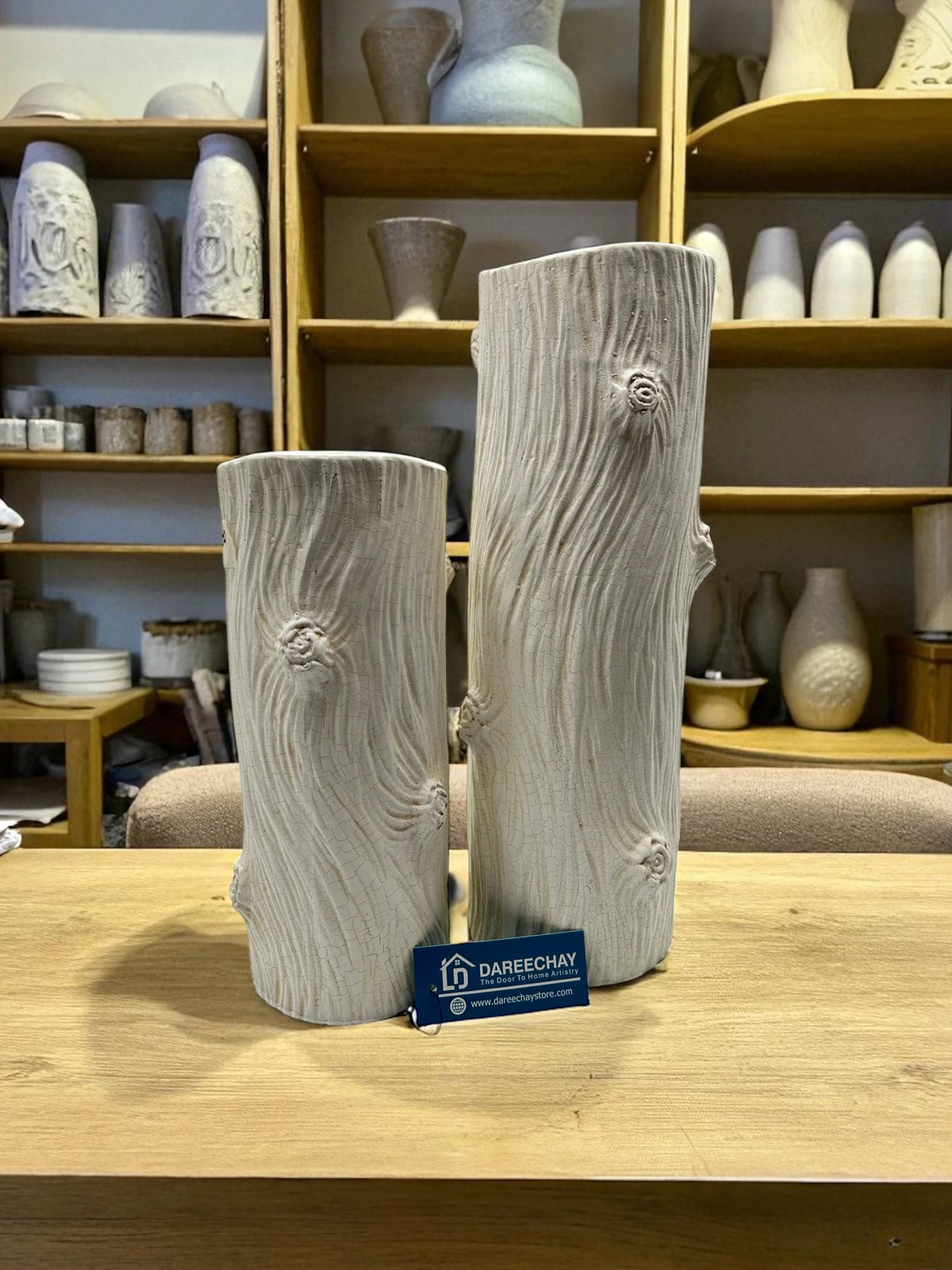 Tree Trunk Vase | Table Decoration