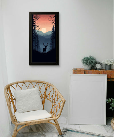 Forest & Deer | Creature Wall Art Frame