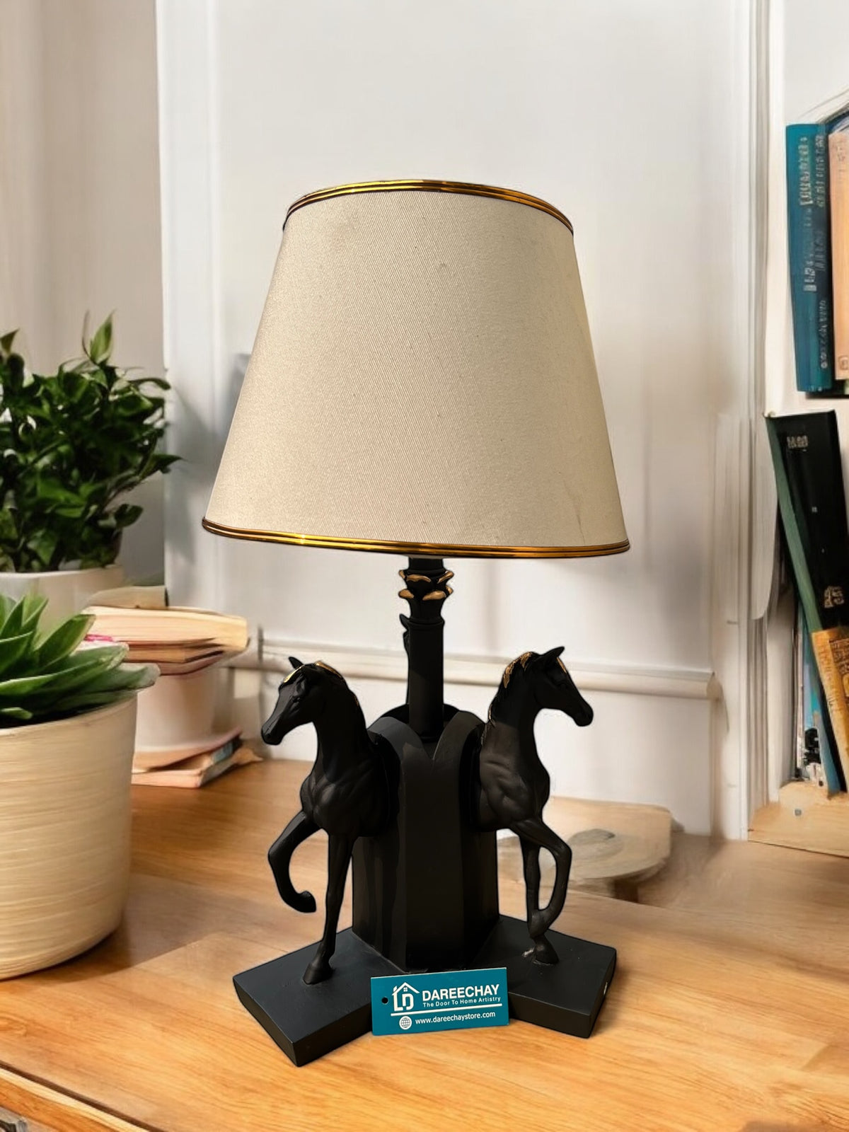 Horse Trio Lamp | Pair for Side Tables