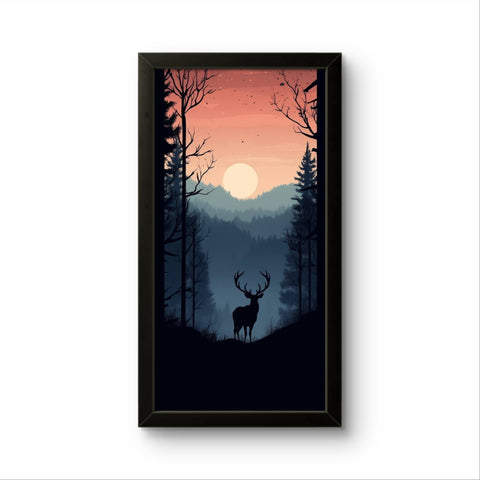 Forest & Deer | Creature Wall Art Frame