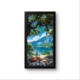 Picnic and Mountains | Animated Wall Art Poster