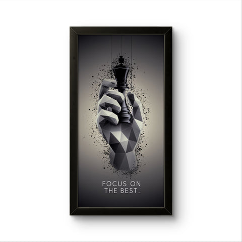 Focus On The Best | Motivational Wall Art Frame