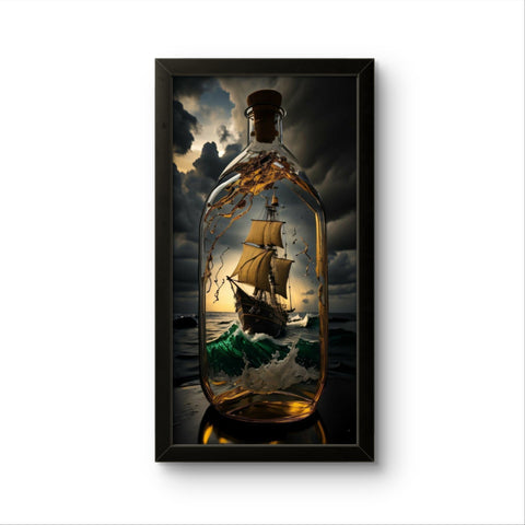 Pirate Ship | Vintage Wall Art Frame