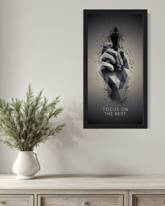 Focus On The Best | Motivational Wall Art Frame