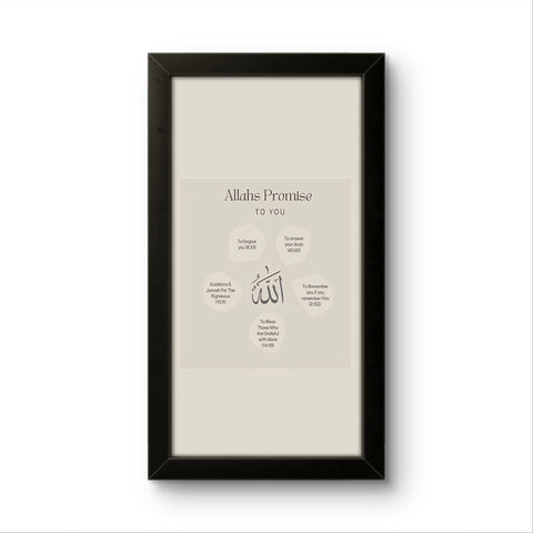 Allah’s Promises | Islamic Wall Art Frame