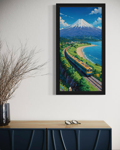 Train & Mountains | Animated Wall Art Frame