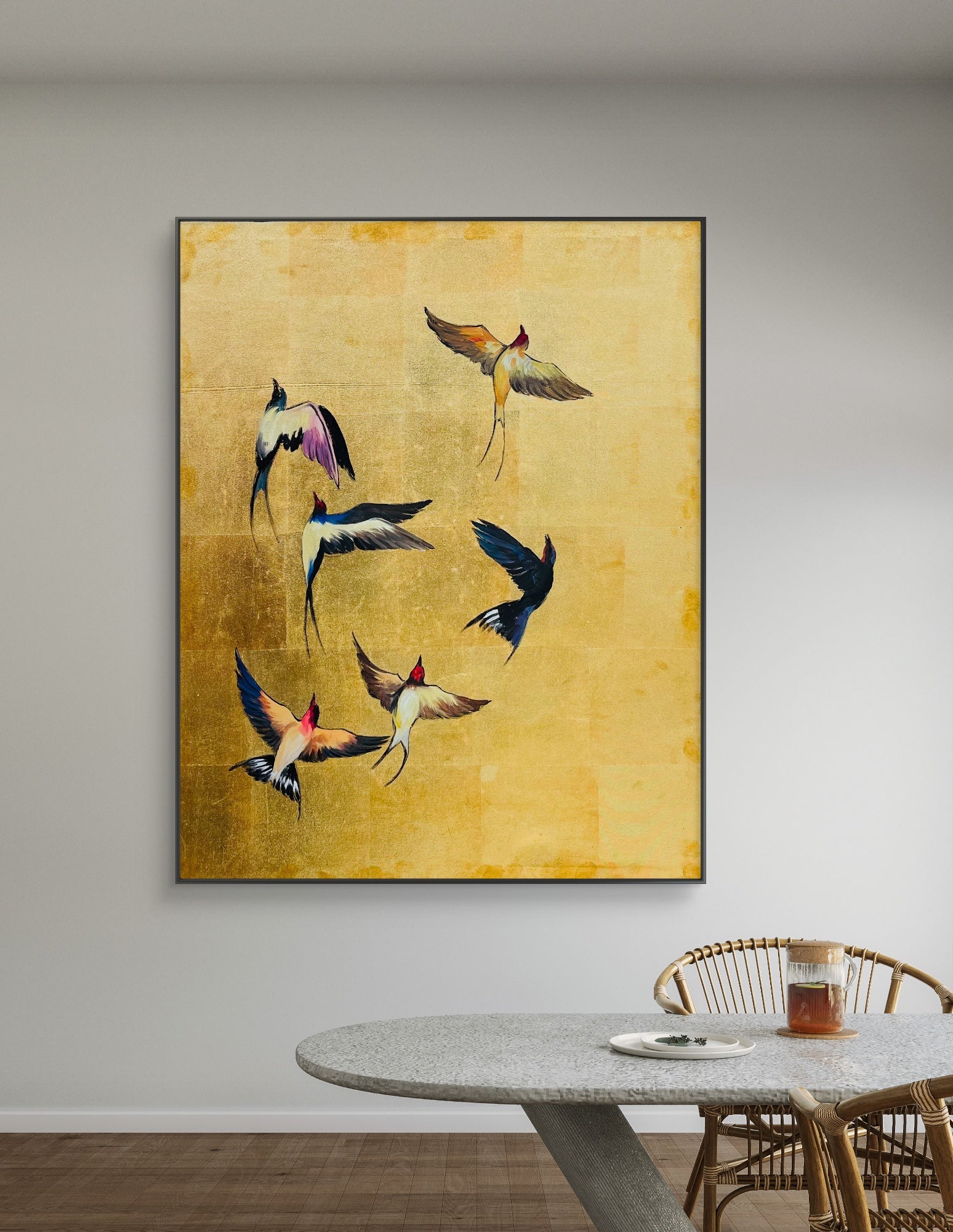 Flock of Birds | Hand painting