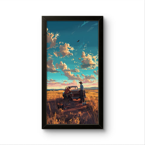 Beautiful Village | Animated Wall Art Frame