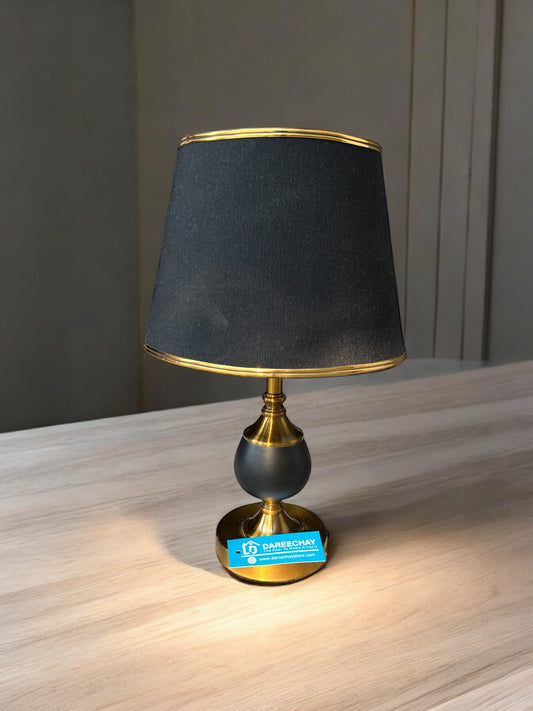 Stone Golden Lamp | Pair for Side Tables