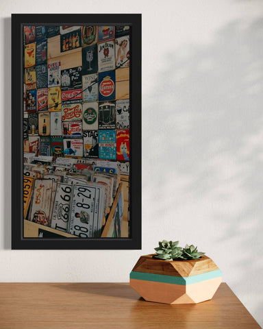 Books And Plates | Wall Art Frame